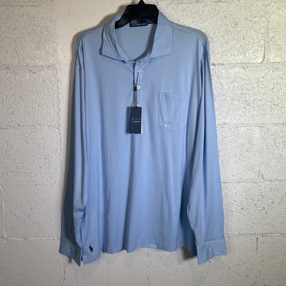 Polo Ralph Lauren Lisle Long-Sleeve Polo Shirt blue  XL $168